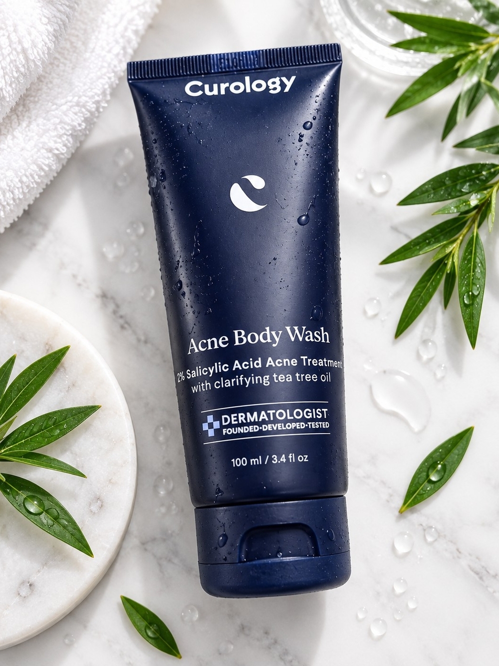 Curology Acne Body Wash — Navy Blue Salicylic Acid Treatment